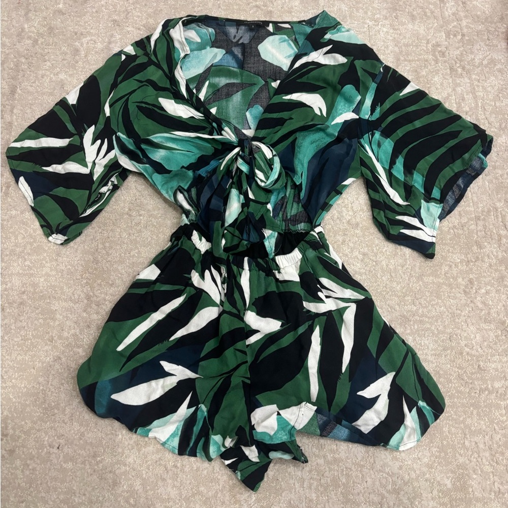 Tropical Print Romper